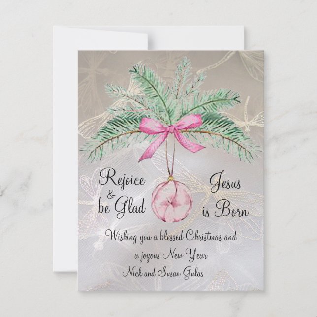 Festividades Aproveite e fique feliz com o cartão de Natal (Frente)