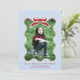 Festividades Arco de Quadro Wavy Pinstripe Natal Cartão de Féri