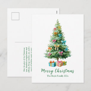 Festividades Arcos Pastéis Fitas Árvore de Natal Cartão Postal