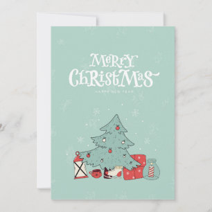 Festividades Árvore de Natal e Presentes Cartão de Natal - 5x7