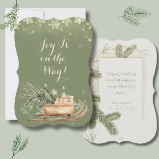 Festividades Árvore de Pinheiro no Carro no Cartão de Boas Fest