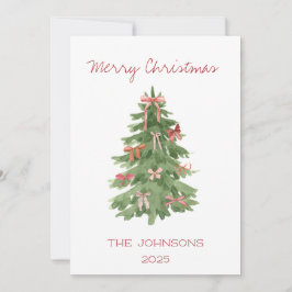 Festividades Árvore natalícia com cartão de feriado plano de Ar