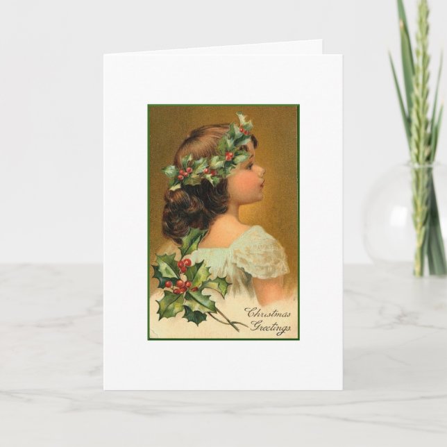 Festividades Através de um Cartão de Natal para Criança (Frente)