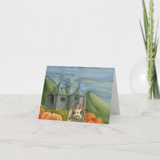 Festividades Aventuras do Coconut: Cartão de outubro 4"x5.6" (Frente)