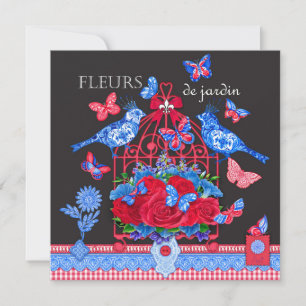 Festividades Aves Porcelanas Fleur e Cartão de Aves