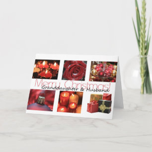 Festividades Avó e Marido Feliz Cartão de Natal