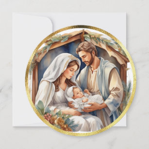 Festividades Baby Jesus Cartão de Férias Natividade