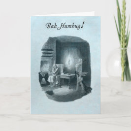 Festividades Bah Humbug Scrooge cartão de Natal.
