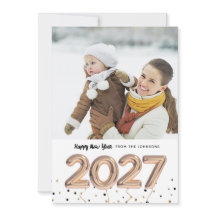 Balão 2018 | Feliz ano novo de férias | CARTÃO COM