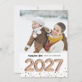 Festividades Balão 2018 | Feliz ano novo de férias | CARTÃO COM