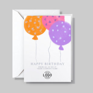 Festividades Balões de Logotipo Personalizado Brancos Cartão de