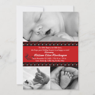 Festividades Bandas de Flocos de Neve - Cartão de Férias Foto