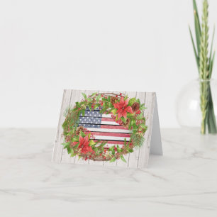 Festividades Bandeira Americana Natal / Cartão de Férias