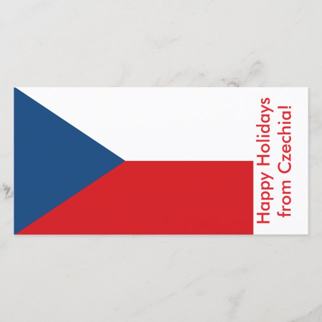 Festividades Bandeira da Tchechia, Cartão Feliz de Férias da Tc (Frente)