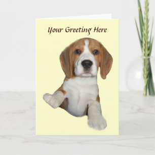 Festividades Beagle Muito Bonito Cartão de Saudação