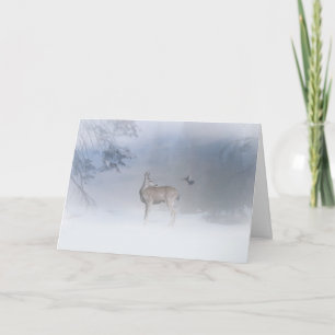 Festividades Belo Cartão de Natal de Deer e Jay