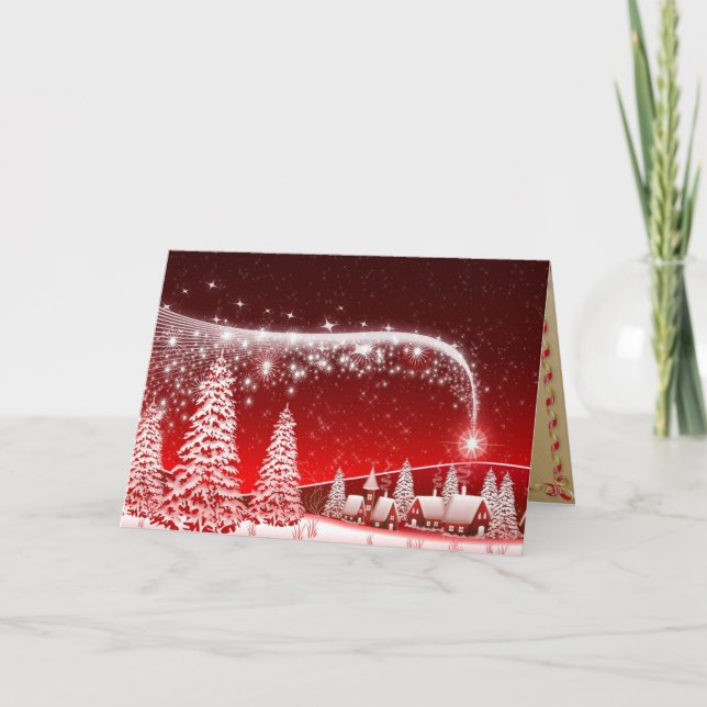 Festividades Belo cartão de Natal de Imagem HD (Frente)