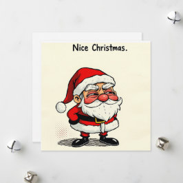 Festividades Belo cartão de Natal - "Papais noeis Cheeky" com