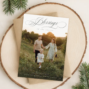 Festividades Beneficia Cartão de Natal de Família Minimalista