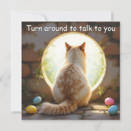 Festividades Birman Cat - Cartão de Feriado de Páscoa