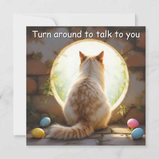 Festividades Birman Cat - Cartão de Feriado de Páscoa (Frente)