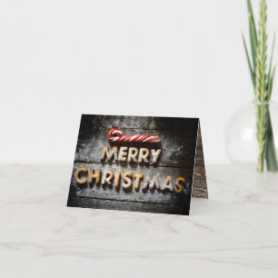 Festividades Biscoitos de Natal Feliz - Cartão Dobrado 4x5Chri