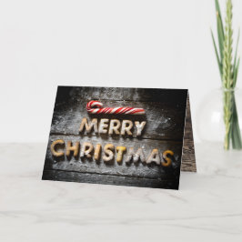 Festividades Biscoitos de Natal Feliz - Cartão Dobrado de Natal