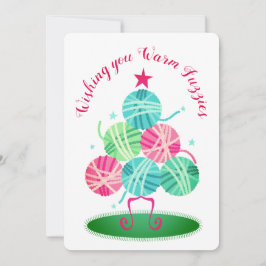 Festividades Bolhas de malha em árvore de fios Cartão de Natal