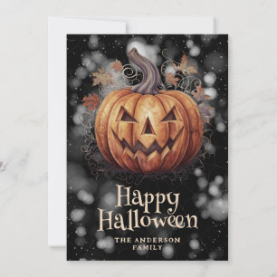Festividades Bolinho de outono de Spookkin deixa feliz cartão d