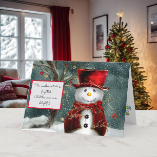 Festividades Boneco de Neve do Cartão de Natal Covid Sem Lugar 