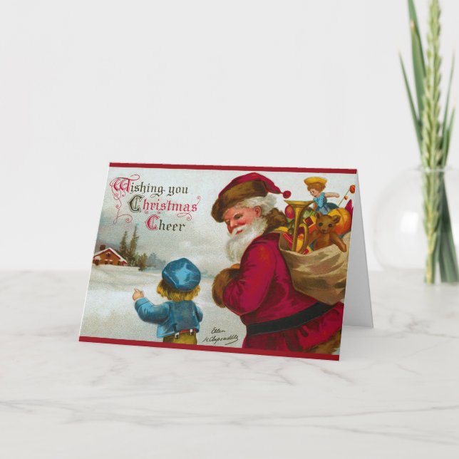 Festividades Bonito mostrando Papais noeis Meu Cartão de Natal  (Frente)