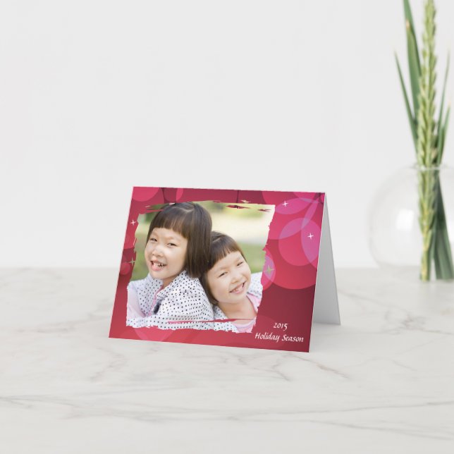 Festividades Borda torn - Cartão de Férias de Foto (Frente)