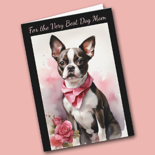 Festividades Boston Terrier Dog Você Faz Meu Cartão De Varejo