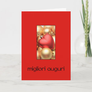 Festividades Buon Natale Cartão de Natal Italiano
