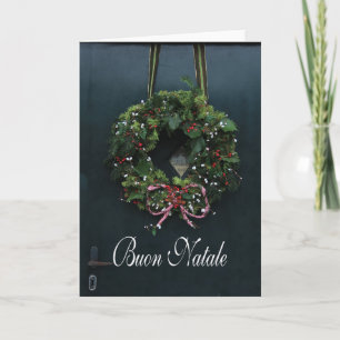 Festividades Buon Natale Cartão de Natal Italiano