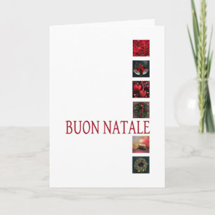 Festividades Buon Natale Cartão de Natal Italiano