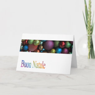 Festividades Buon Natale Cartão de Natal Italiano