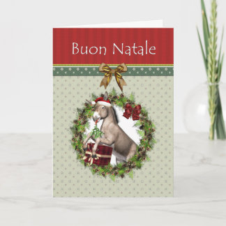 Festividades Buon Natale - Cartão de Vazio de Donkey italiano d