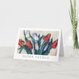 Festividades Buona Pasqua. Cartão de Páscoa de arte em italiano