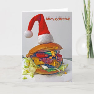 Festividades Burger Divertido Amadurece O Cartão De Natal!