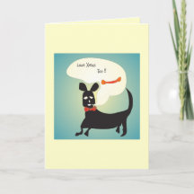 Cachorrinho Preto > Cartão de Natal