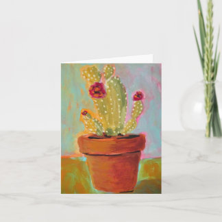 Festividades Cactus natalino num cartão de saudação de Vazio de