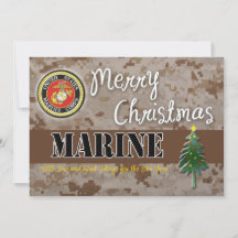 Camp de Cartão de Natal USMC
