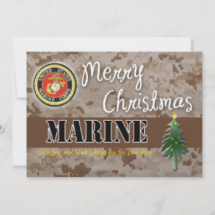 Festividades Camp de Cartão de Natal USMC