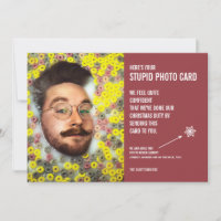 Cara de Cereais Engraçada Cartão com fotos Estúpid