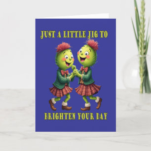 Festividades Cardo com Xadrez Apenas Um Pequeno Cartão de Boas-