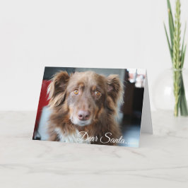 Festividades Caro Papai noel, define o cartão de Natal