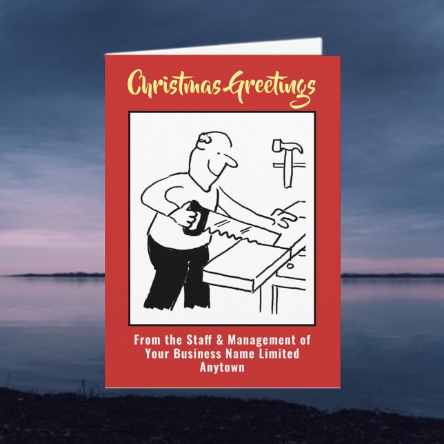 Festividades Carpinteiro ou Cartão de Natal para Joiner (Criador carregado)