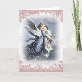 Festividades Cartão Angel de Natal