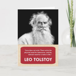 Festividades Cartão Anti-Dia de os namorados Leo Tolstoy